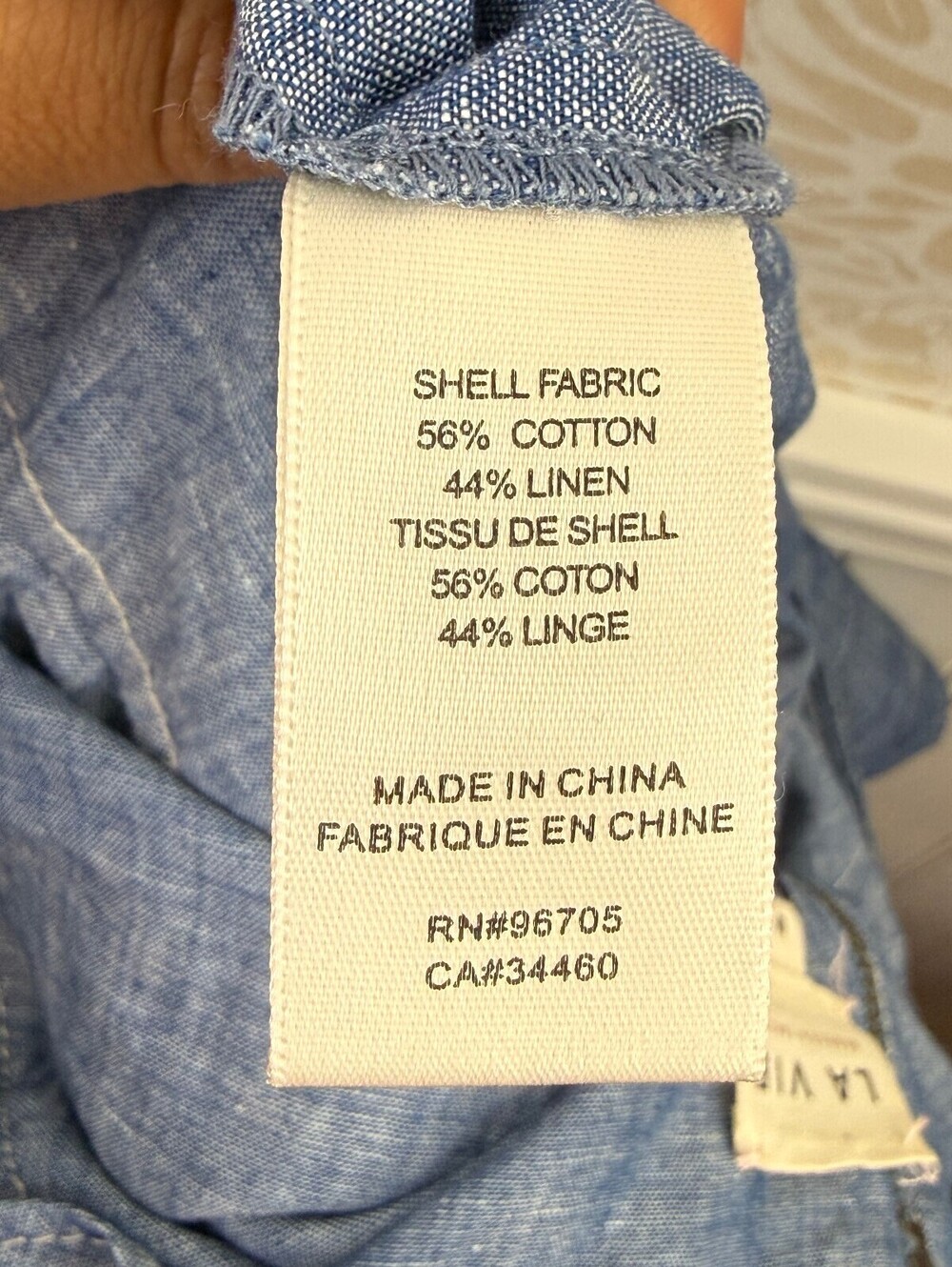 La Vie Rebecca Taylor Chambray Linen Sleeveless Jumpsuit - Size - Medium - NWT - Picture 5 of 12